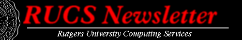 The RUCS
Newsletter 